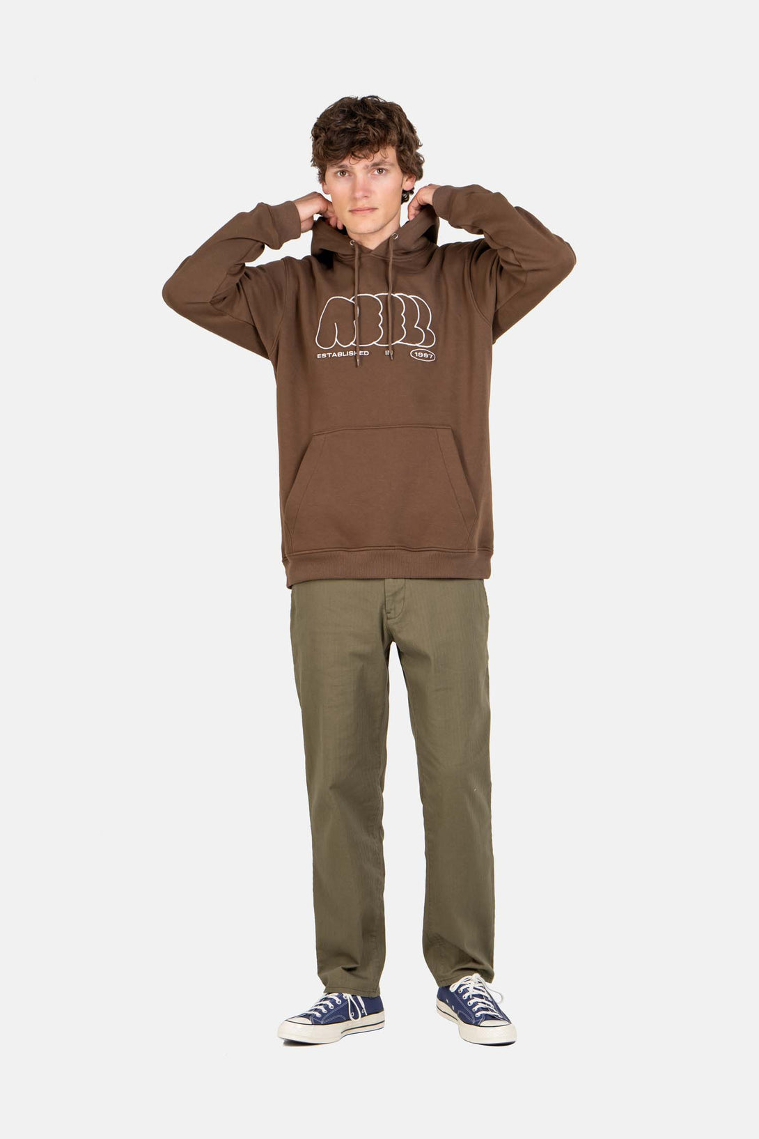 Regular Flex Chino - Olive Herringbone - Reell Pakistan