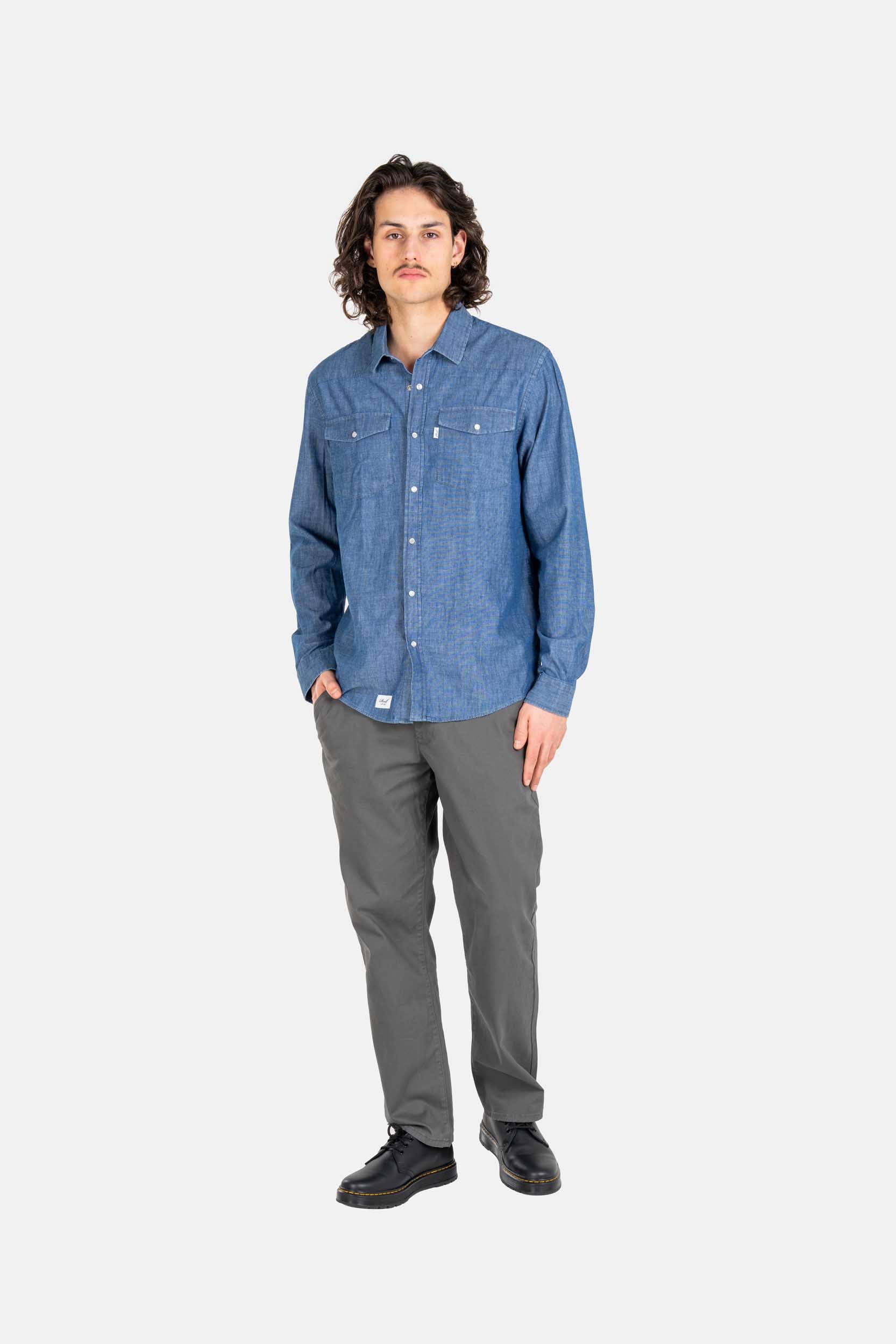 Regular Flex Chino - Vulcan Grey Reell Pakistan