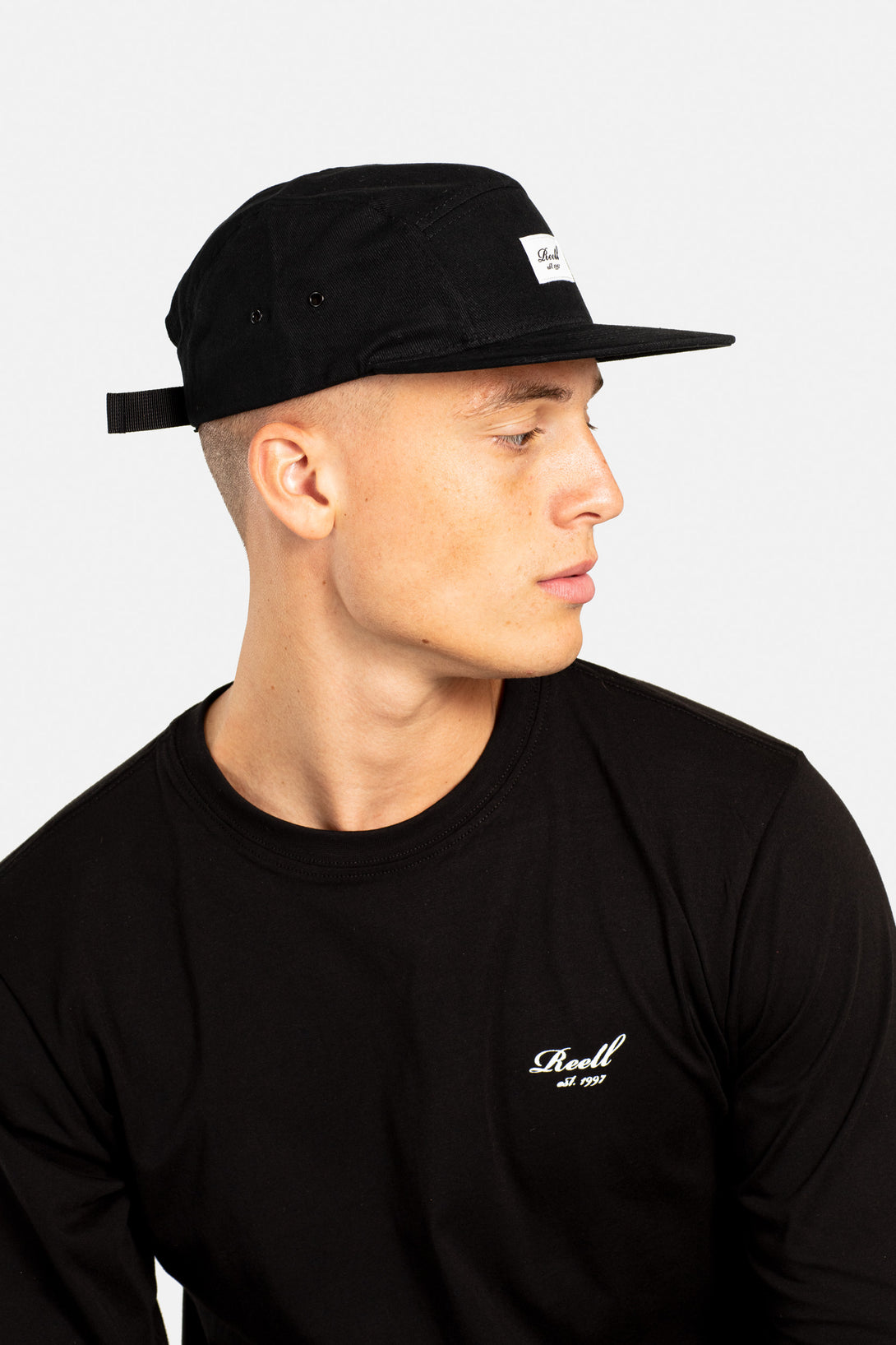 5 Panel Cap - Black - Reell Pakistan