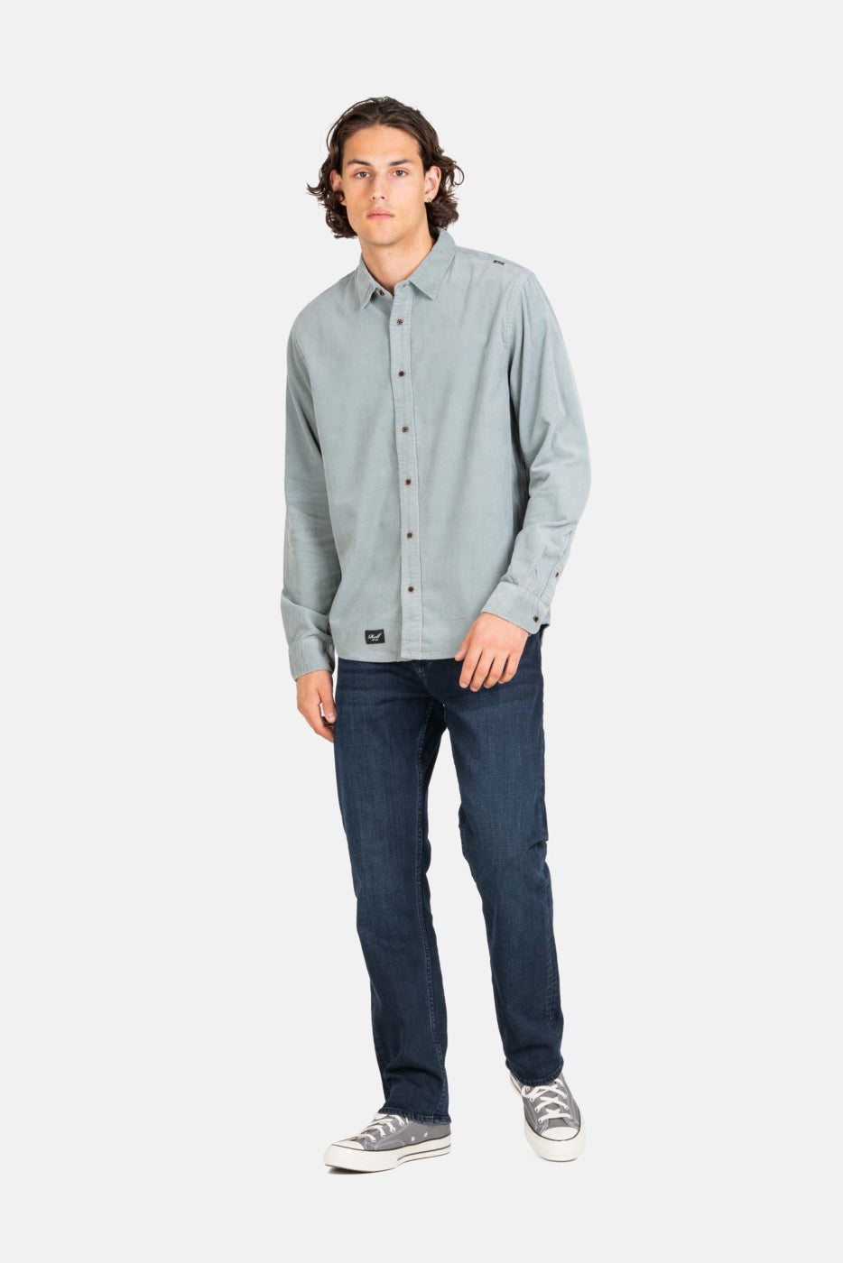 Strike Shirt - Mint Green Corduroy - Reell Pakistan