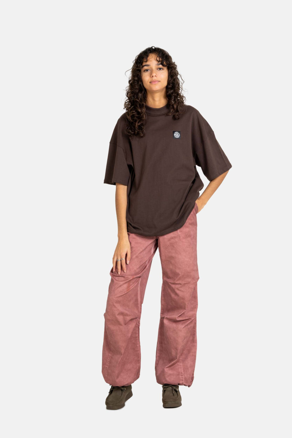Women Parachute Pant - Bark Brown Cold Dye - Reell Pakistan
