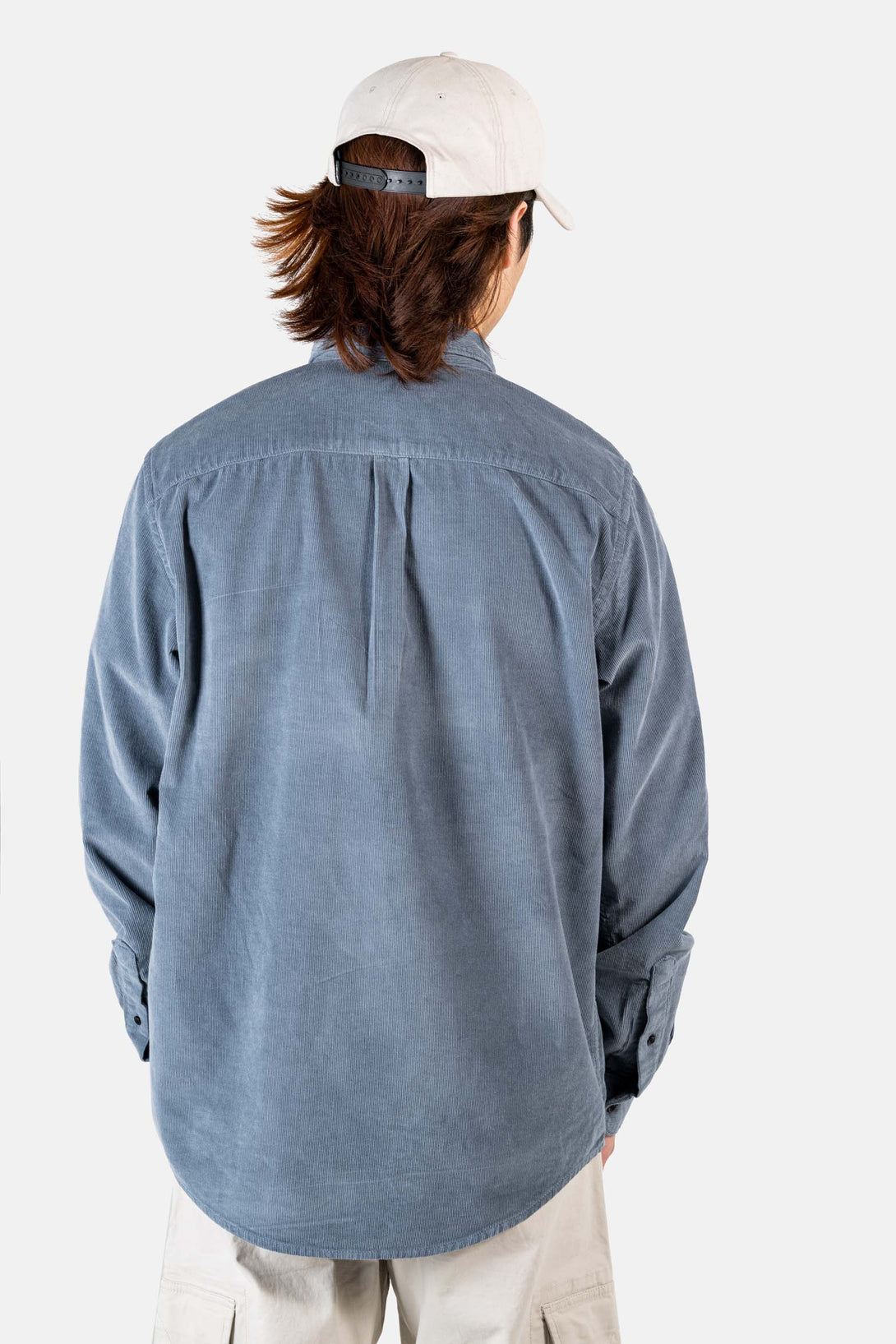Strike Shirt - Grey Blue Corduroy - Reell Pakistan