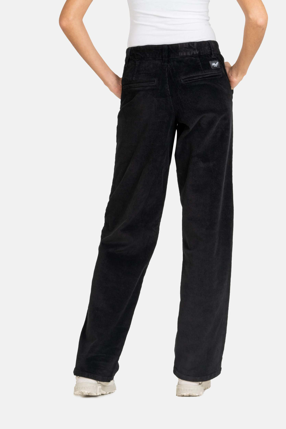 Women Kim Pant - Black Corduroy - Reell Pakistan