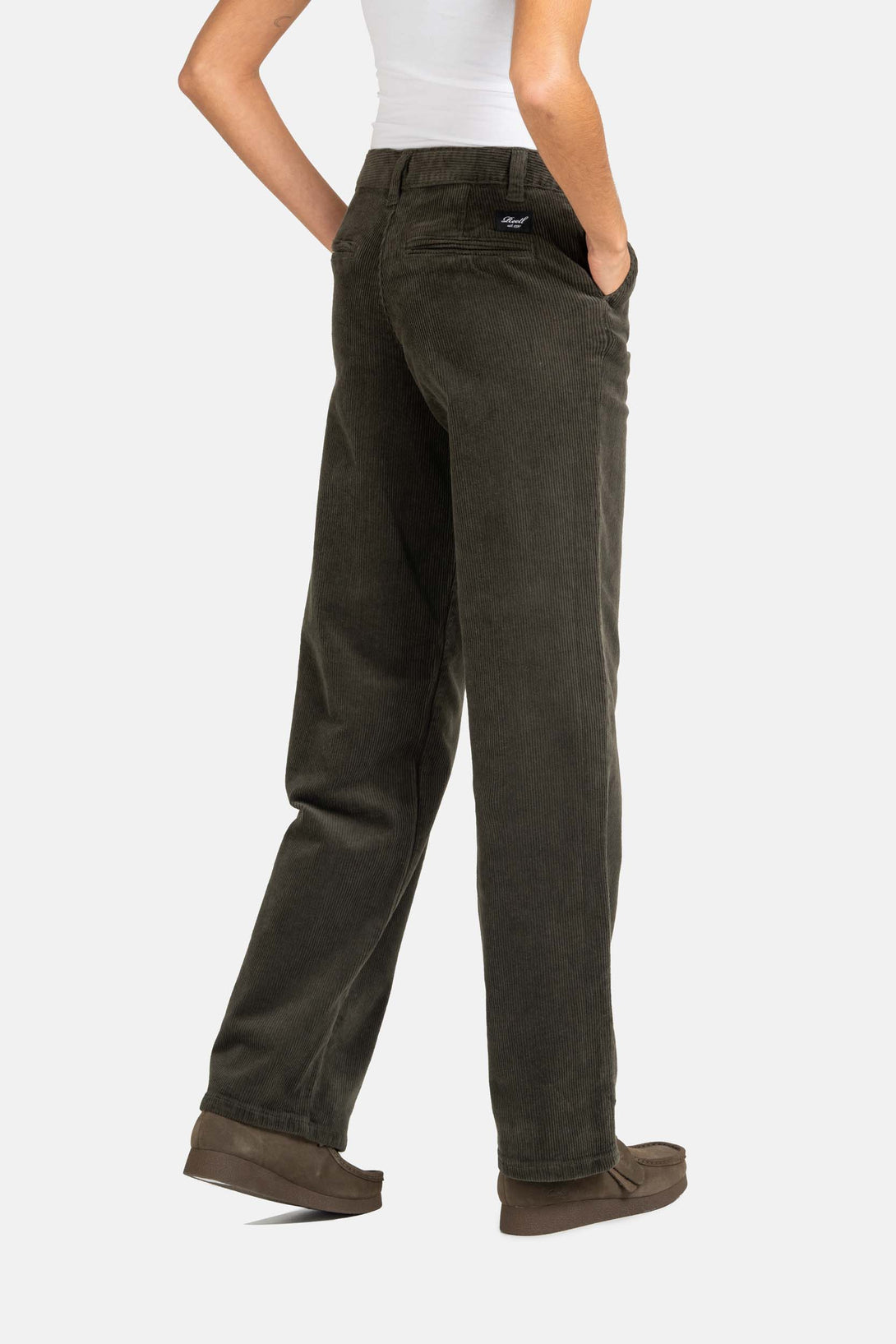 Women Kim Pant - Dark Green Corduroy - Reell Pakistan