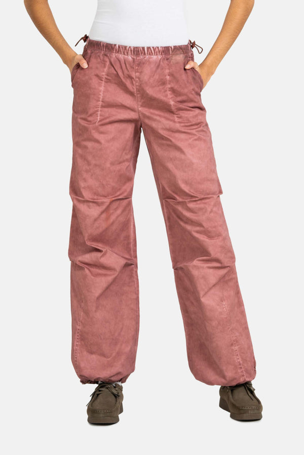 Women Parachute Pant - Bark Brown Cold Dye - Reell Pakistan