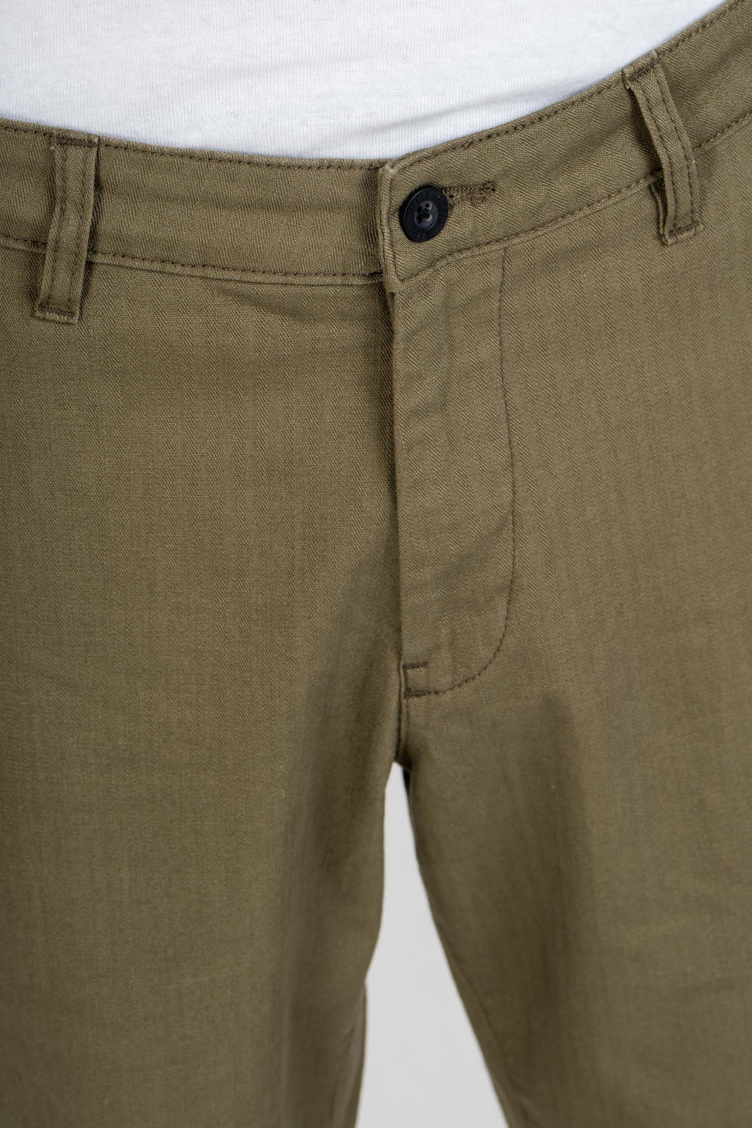 Regular Flex Chino - Olive Herringbone - Reell Pakistan