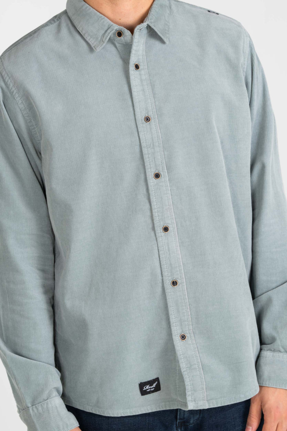 Strike Shirt - Mint Green Corduroy - Reell Pakistan
