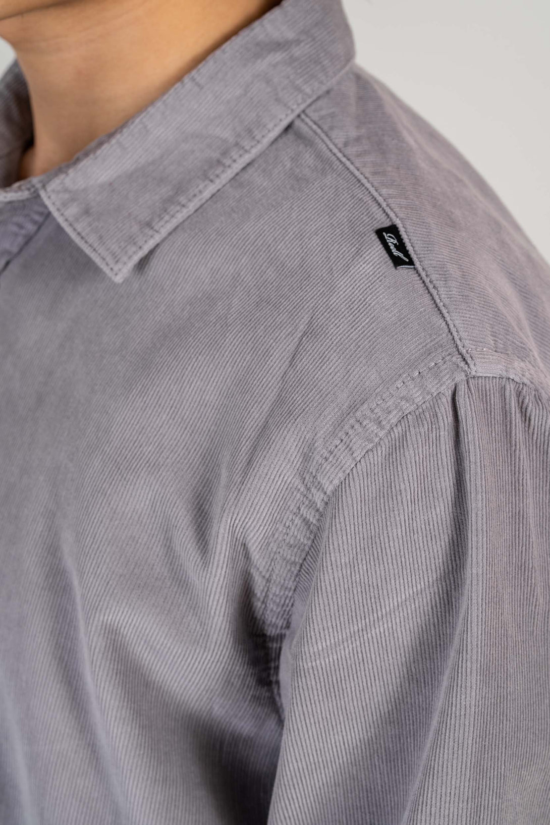 Strike Shirt - Grey Purple Corduroy - Reell Pakistan