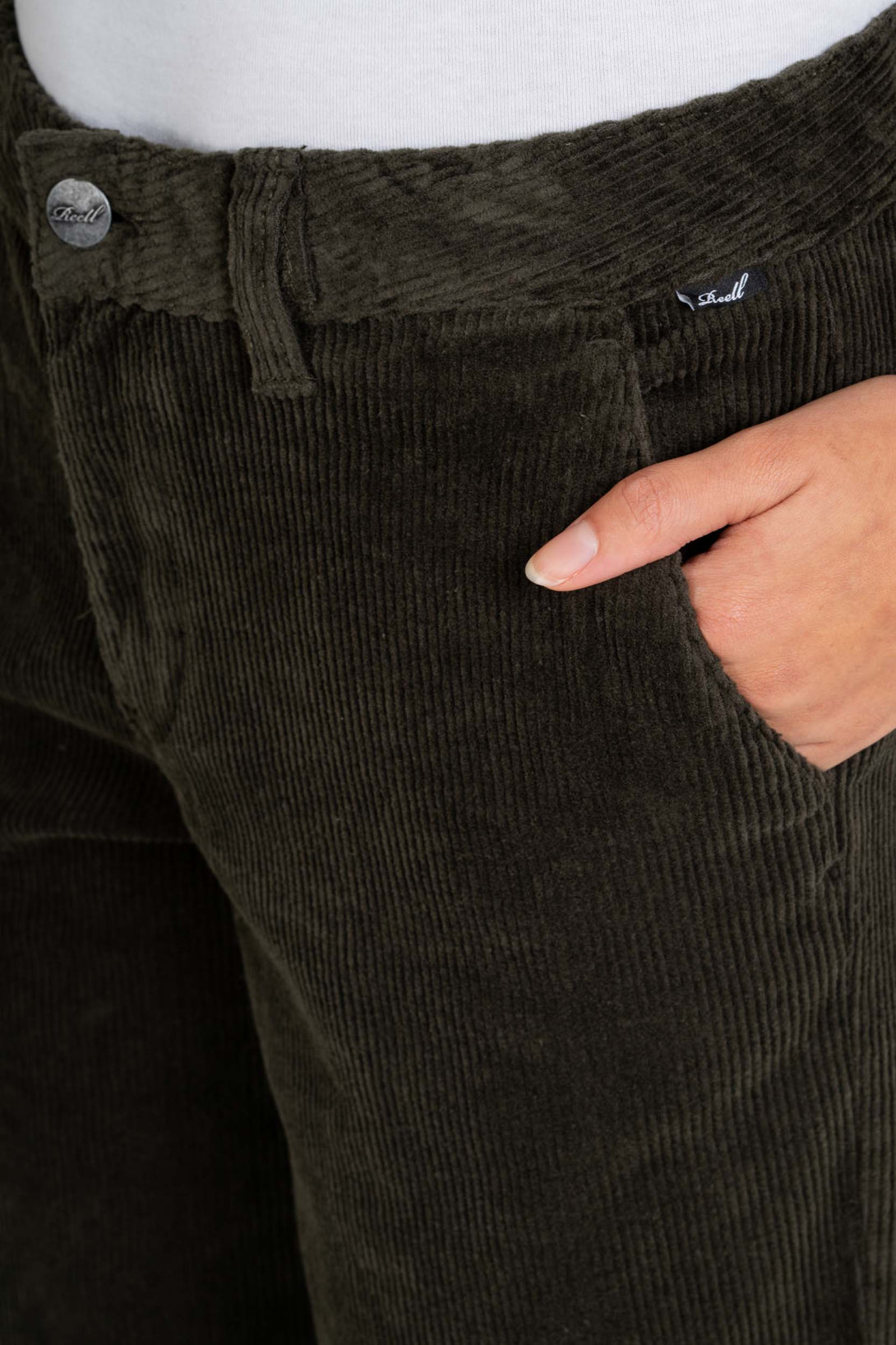 Women Kim Pant - Dark Green Corduroy - Reell Pakistan