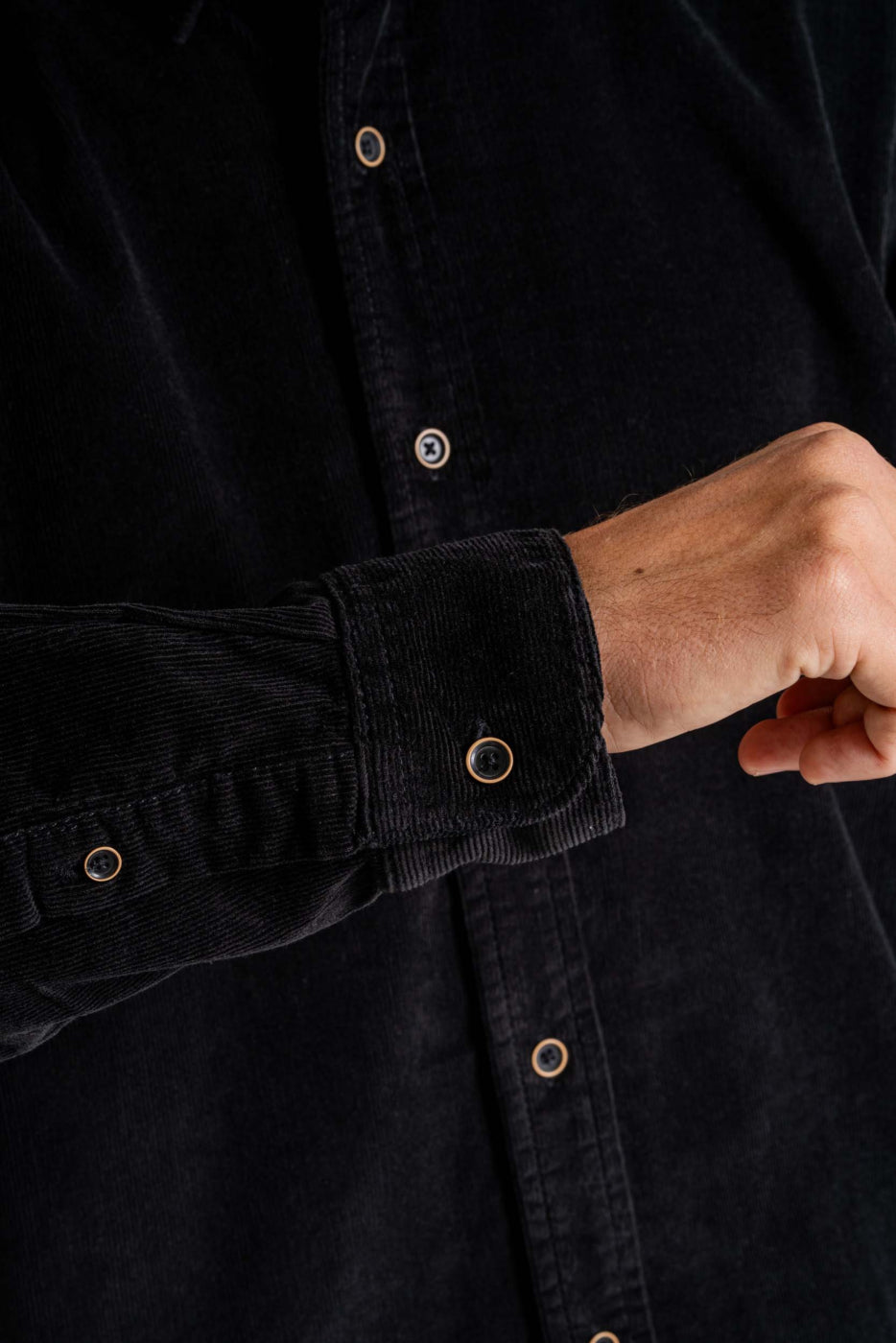 Strike Shirt - Black Corduroy - Reell Pakistan
