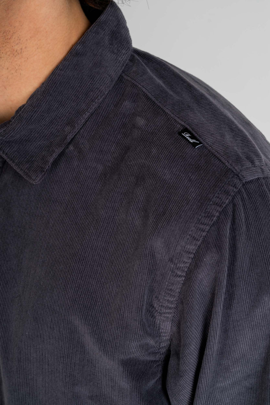 Strike Shirt - Dark Grey Corduroy - Reell Pakistan