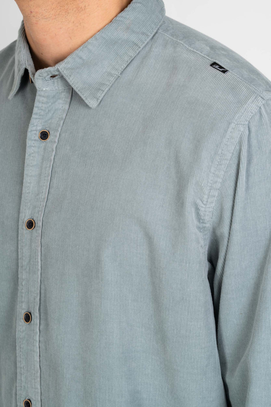 Strike Shirt - Mint Green Corduroy - Reell Pakistan