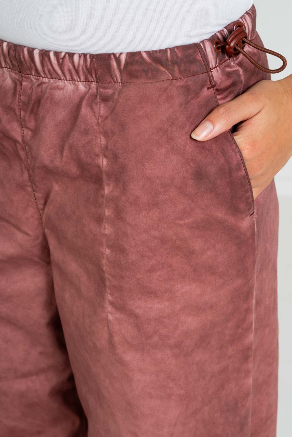 Women Parachute Pant - Bark Brown Cold Dye - Reell Pakistan