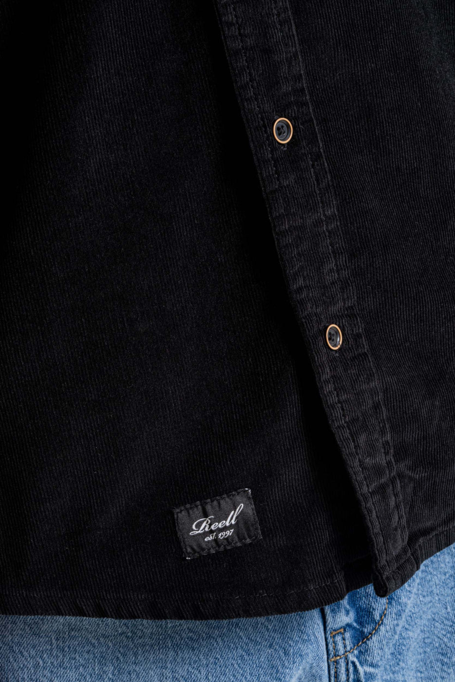Strike Shirt - Black Corduroy - Reell Pakistan