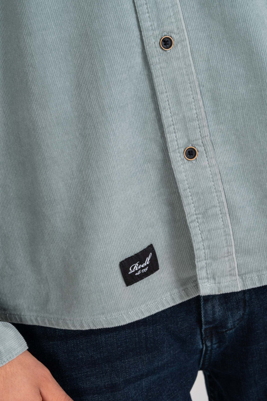 Strike Shirt - Mint Green Corduroy - Reell Pakistan