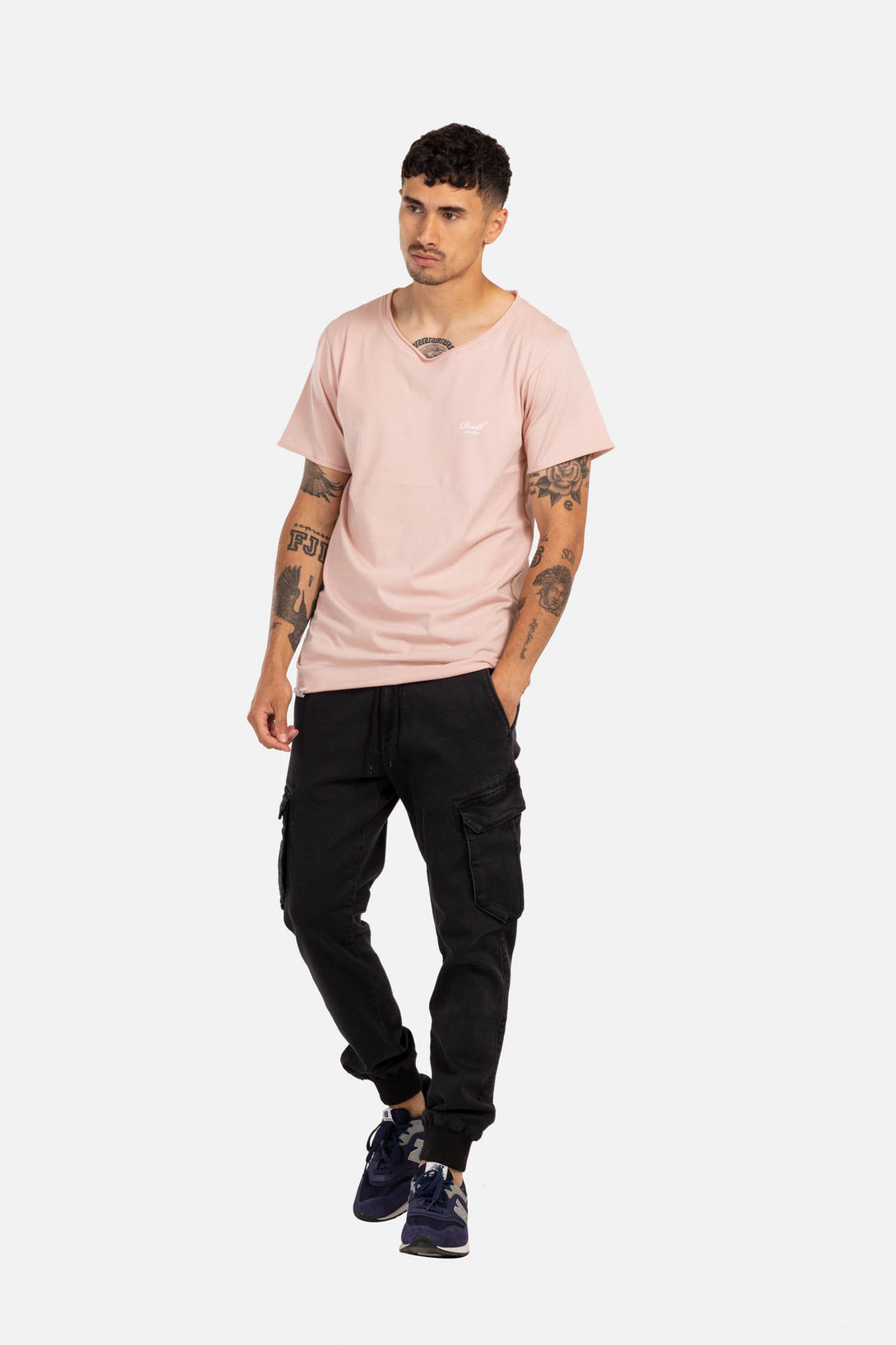 Organic Wide Neck T Shirt - Smoked Pink - Reell Pakistan