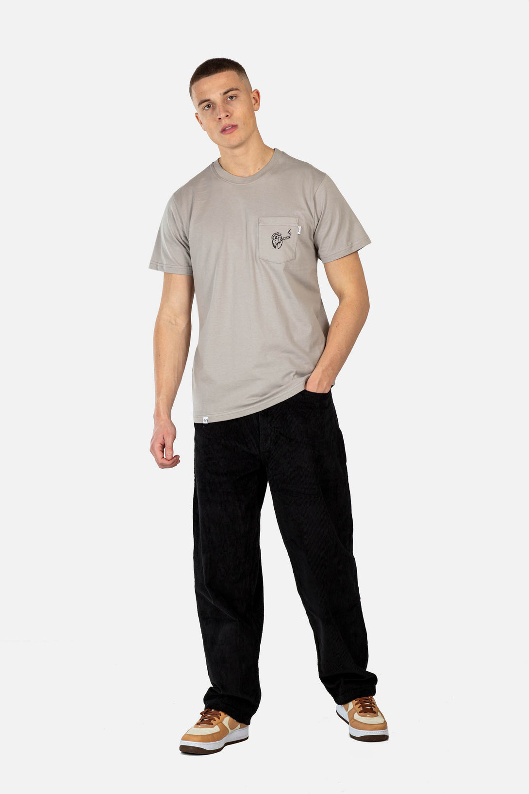 420 Pocket T-Shirt - Stone - Reell Pakistan