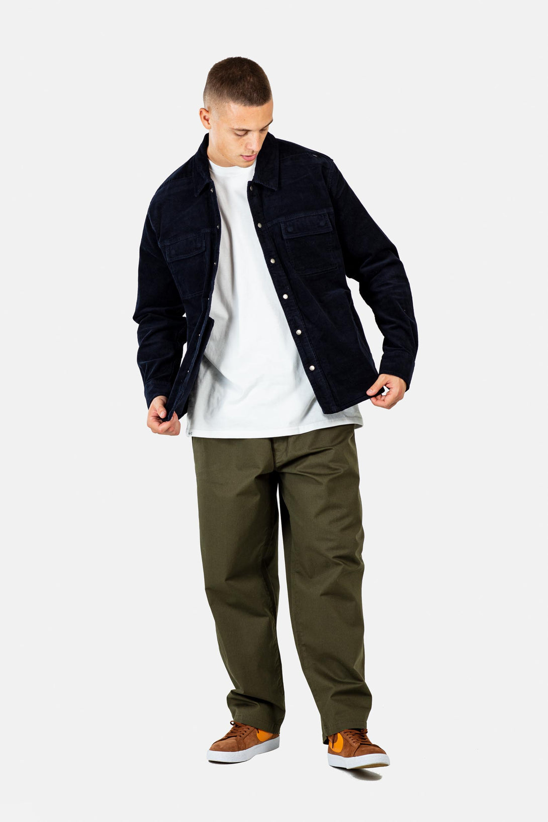 Duke Over Shirt - Baby Cord Navy - Reell Pakistan