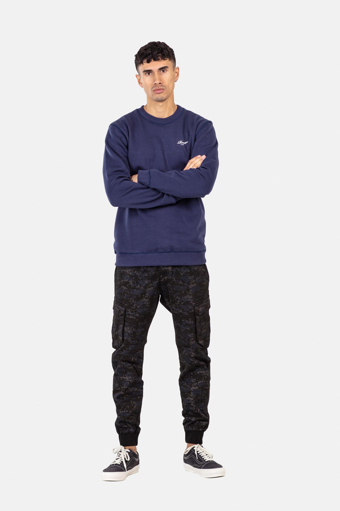 Regular Logo Crewneck - Dark Purple - Reell Pakistan