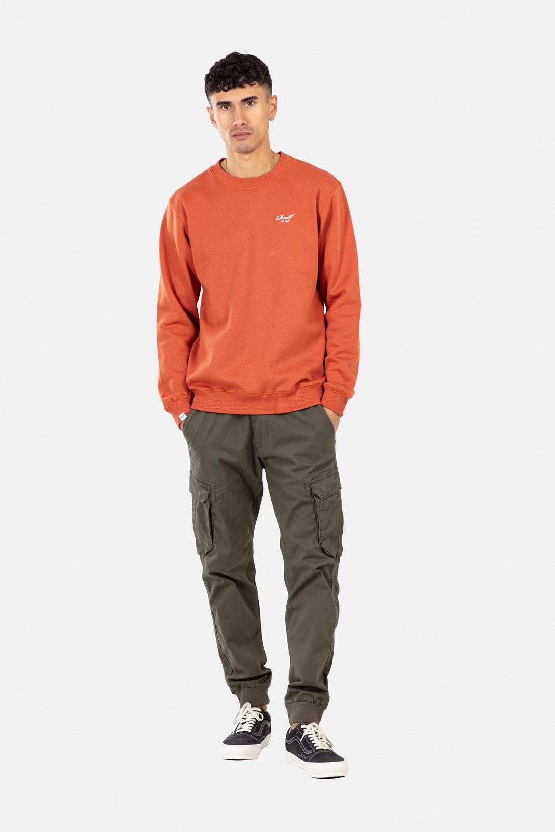 Regular Logo Crewneck - Orange - Reell Pakistan