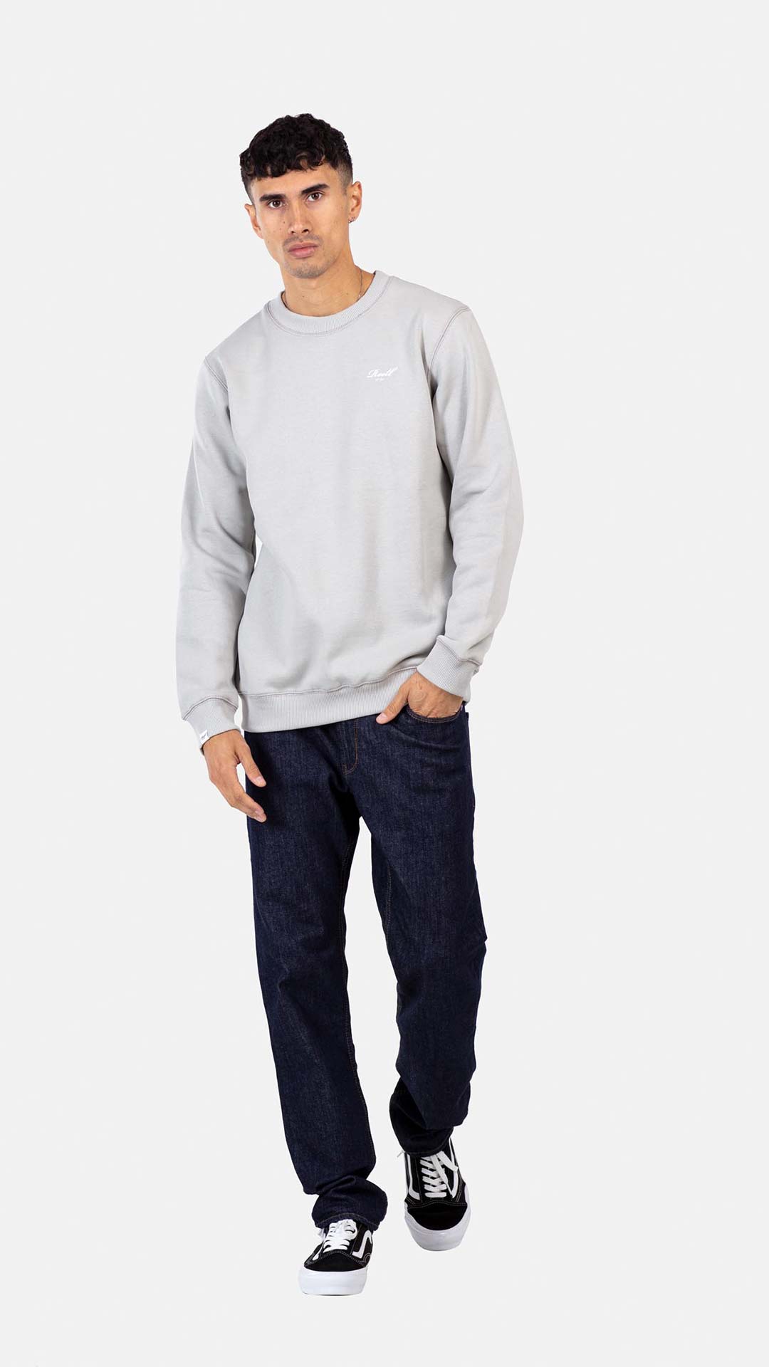 Regular Logo Crewneck - Stone - Reell Pakistan