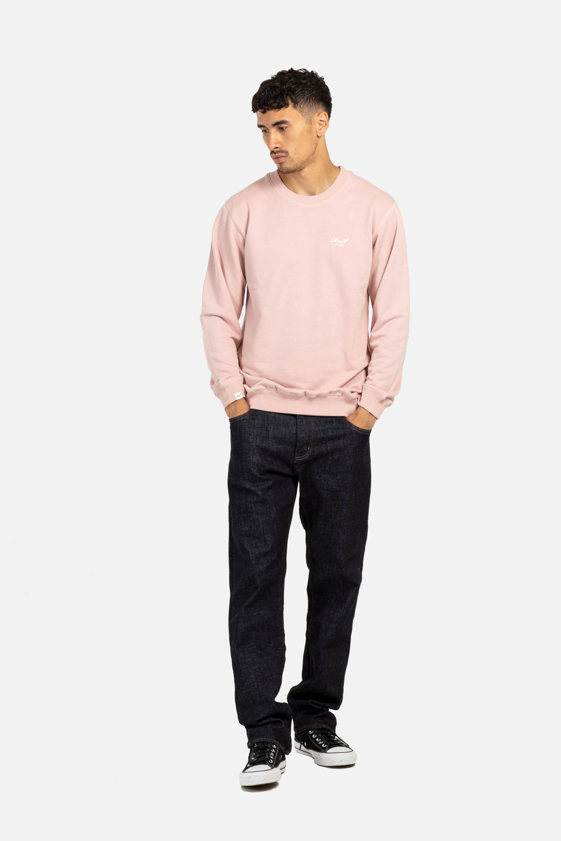 Terry Logo Crewneck - Smoked Pink - Reell Pakistan