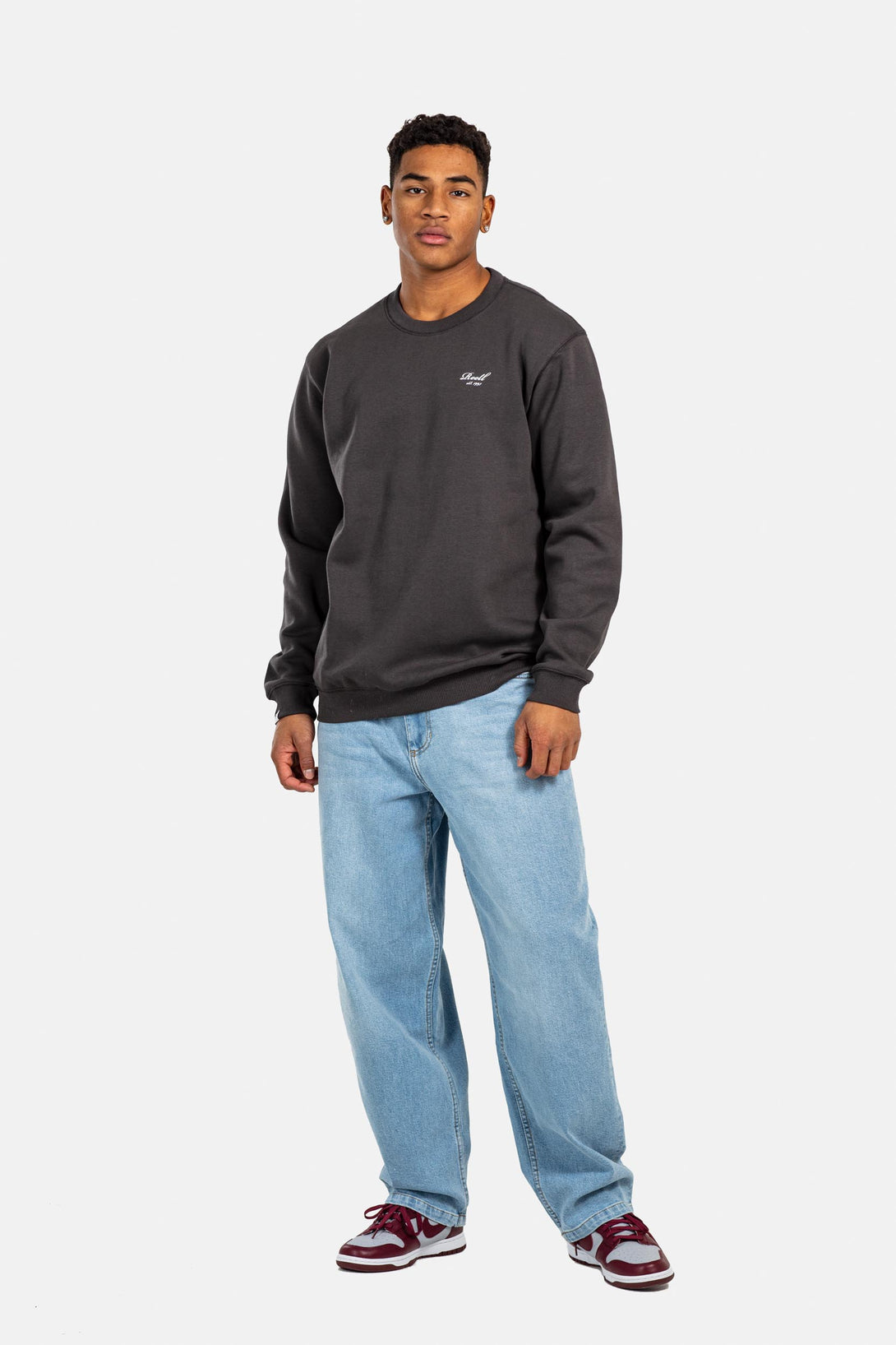 Staple Logo Crewneck - Raven Grey - Reell Pakistan