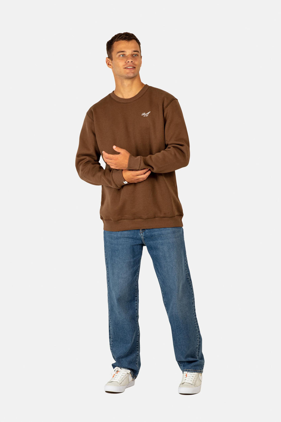 Staple Logo Crewneck - Soil Brown - Reell Pakistan