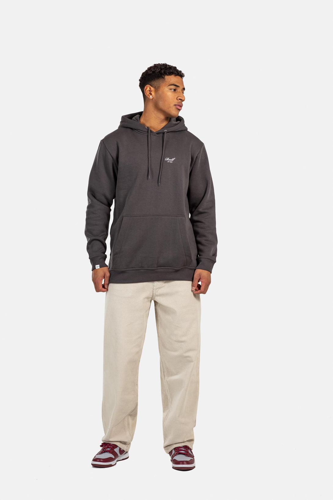 Staple Logo Hoodie - Raven Grey - Reell Pakistan