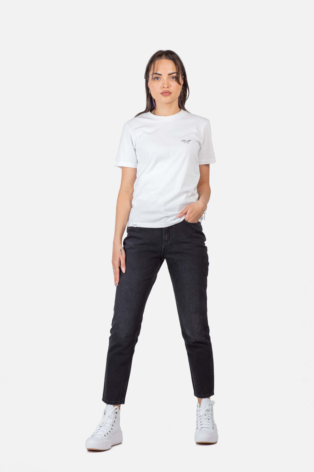 Women Staple T-Shirt - Snow White - Reell Pakistan