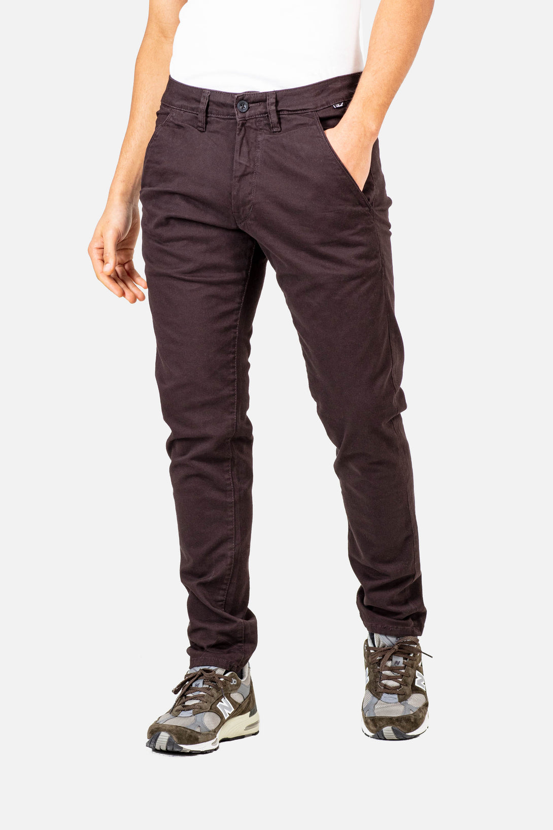 Flex Tapered Chino - Brown Aubergine - Reell Pakistan