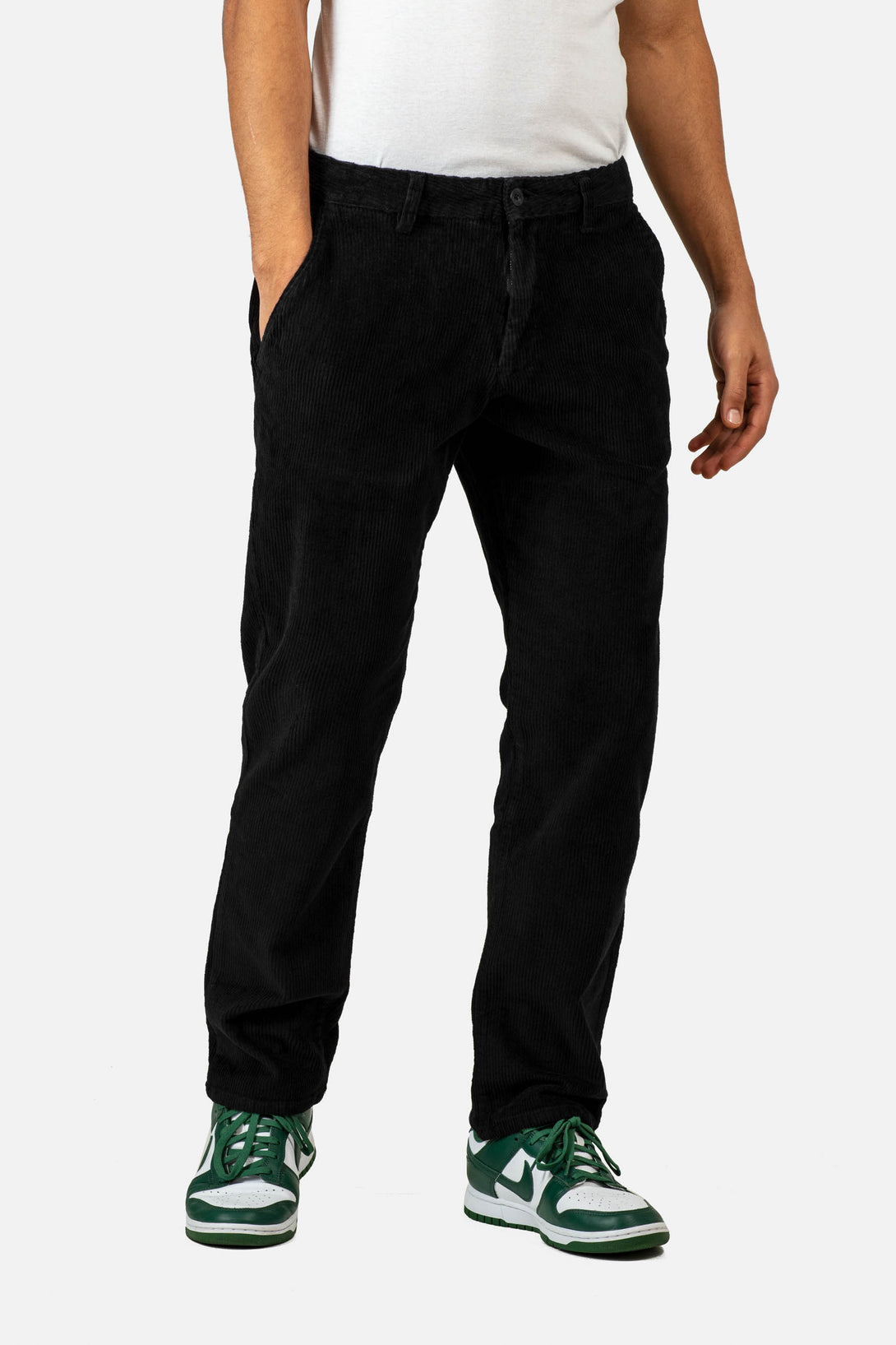 Regular Flex Chino Corduroy - Black - Reell Pakistan