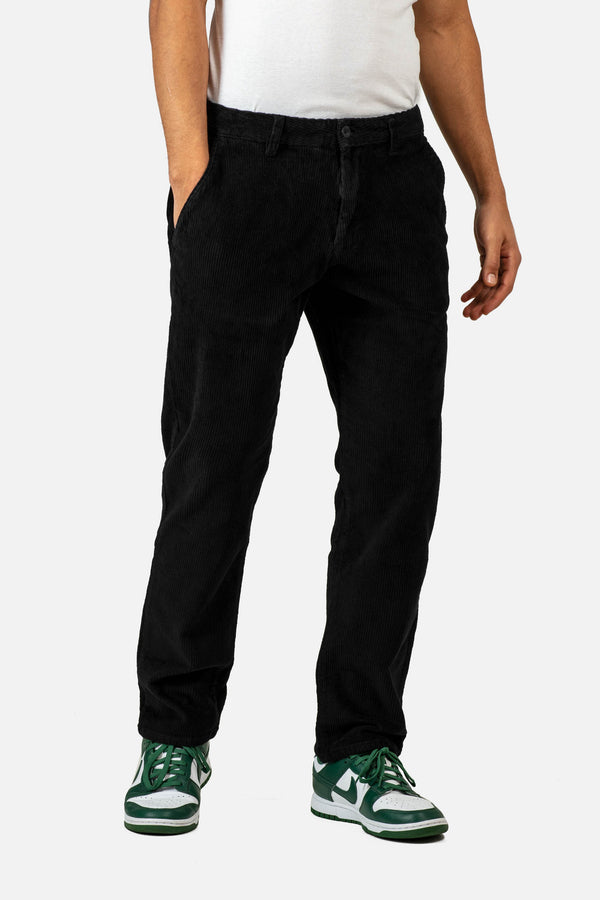 Regular Flex Chino Corduroy - Black - Reell Pakistan