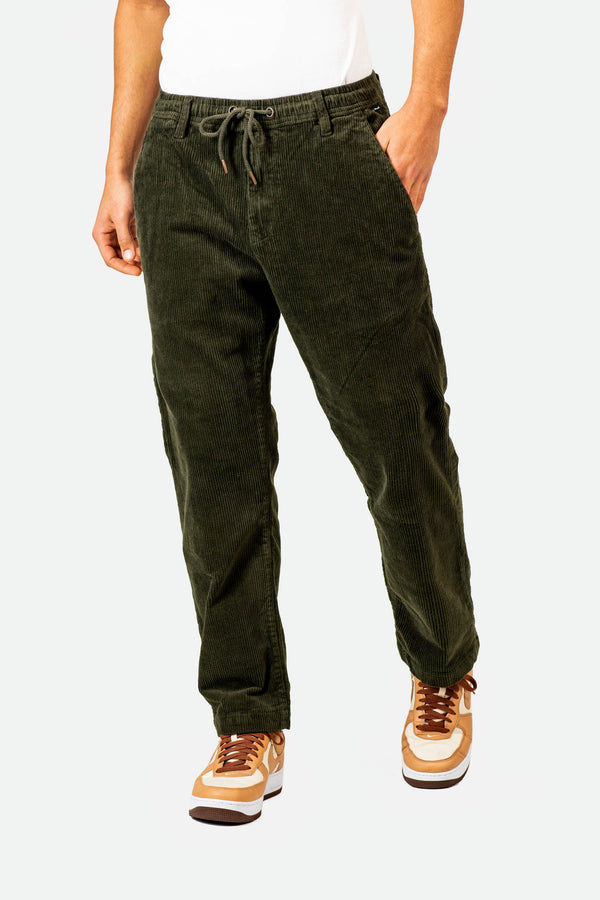 Reflex Loose Chino Corduroy - Dark Green - Reell Pakistan