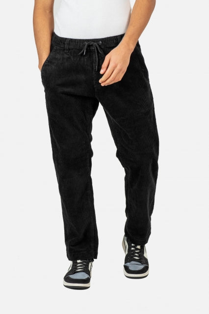Reflex Loose Chino Corduroy - Black - Reell Pakistan