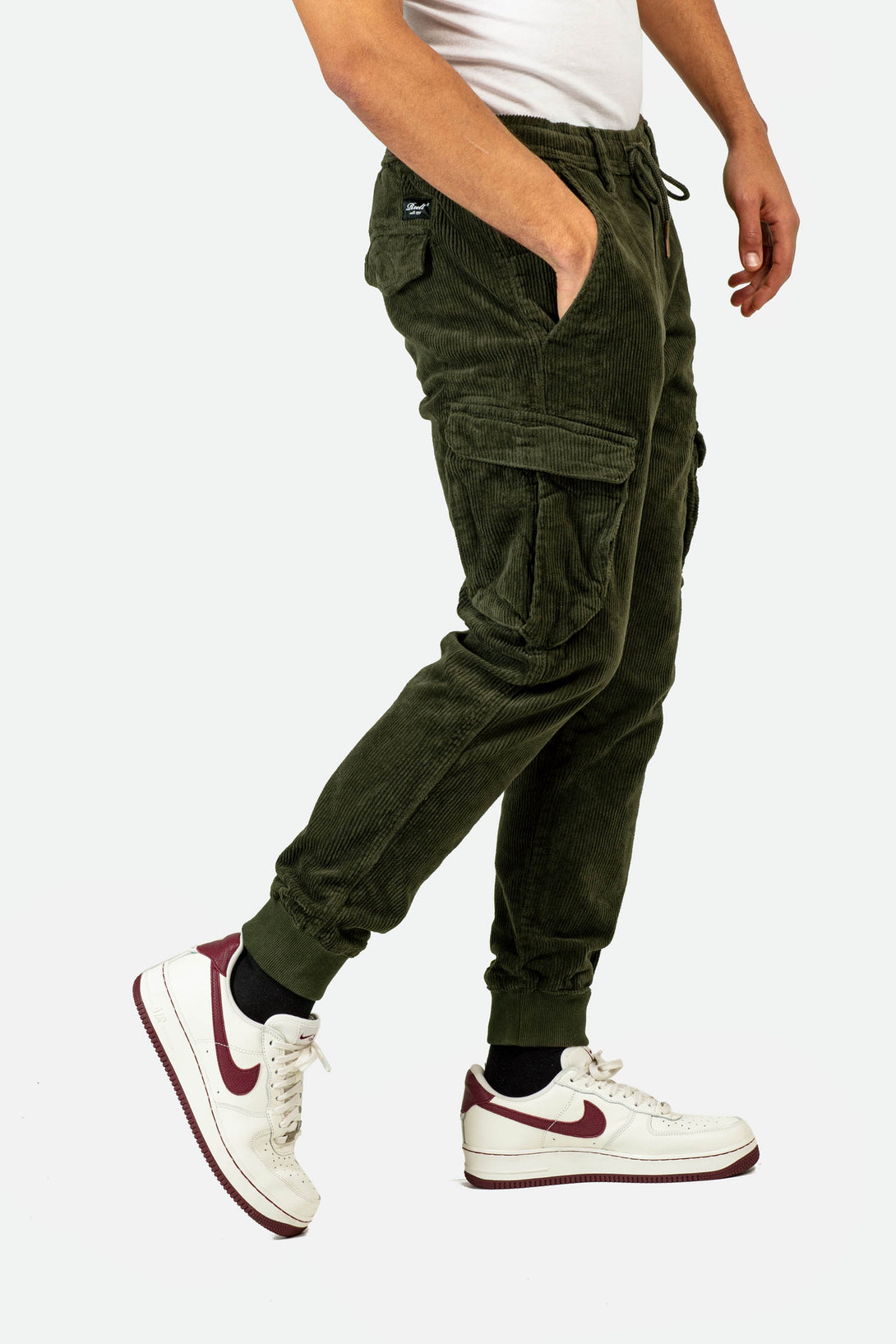 Reflex Rib Cargo Corduroy - Dark Green - Reell Pakistan