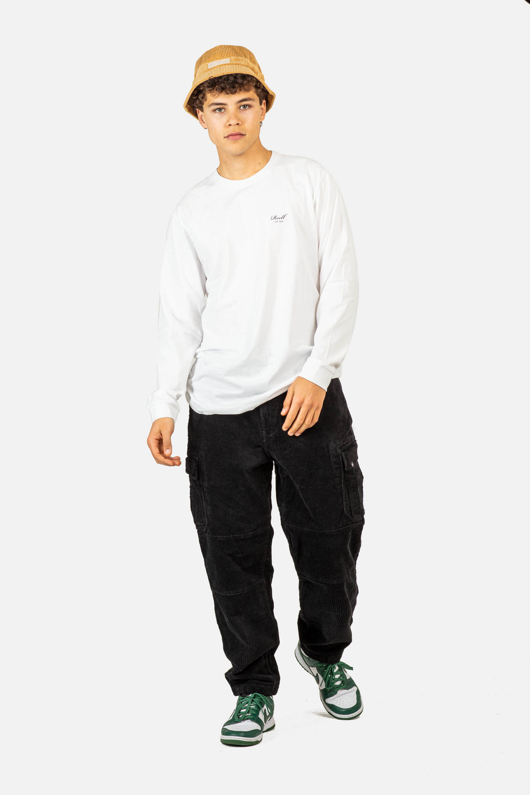 Reflex Loose Cargo Corduroy - Black - Reell Pakistan