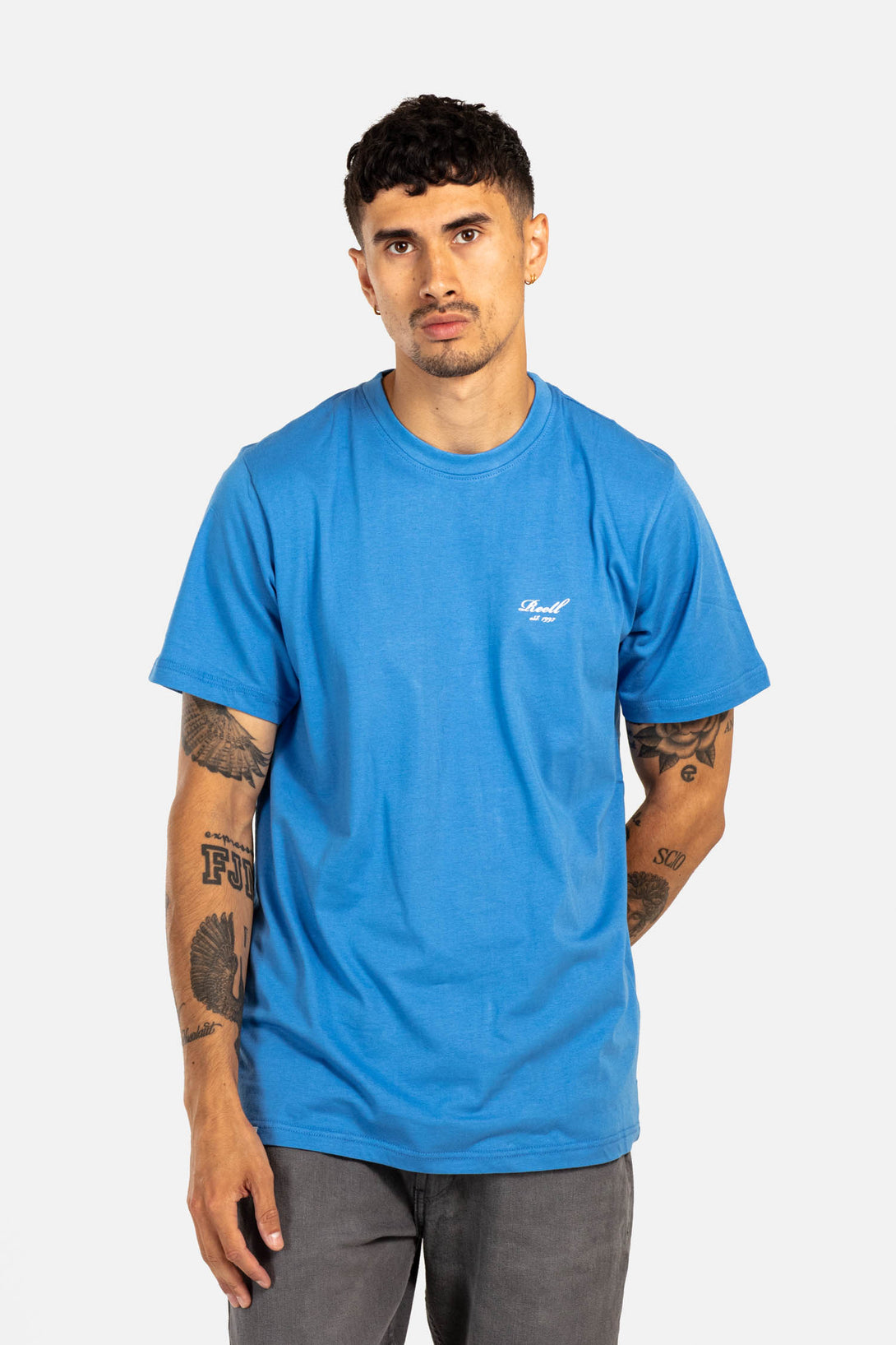 Regular Logo T-Shirt - Matt Blue - Reell Pakistan