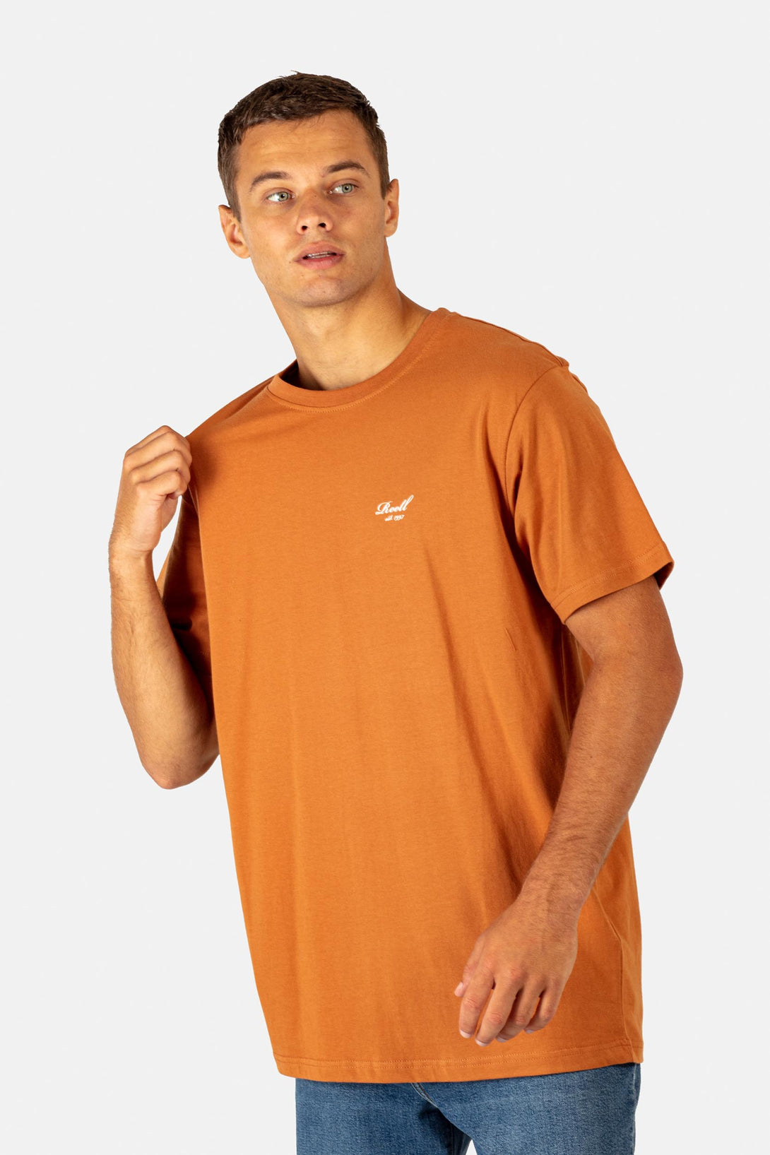 Staple Logo T-Shirt - Hazy Orange - Reell Pakistan