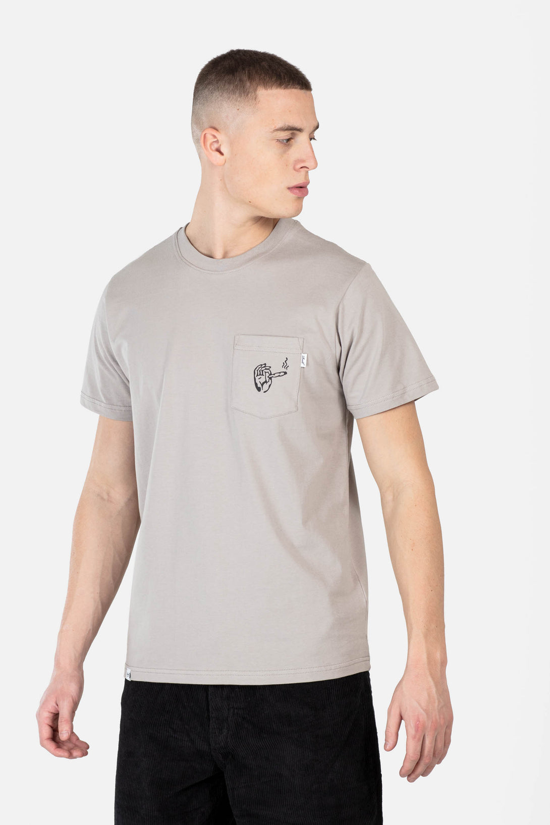420 Pocket T-Shirt - Stone - Reell Pakistan