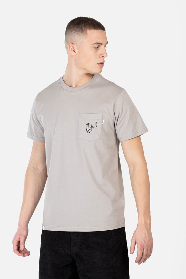 420 Pocket T-Shirt - Stone - Reell Pakistan