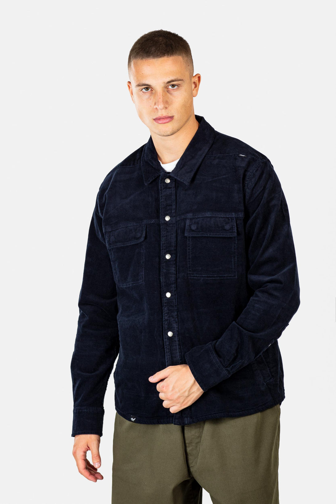 Duke Over Shirt - Baby Cord Navy - Reell Pakistan