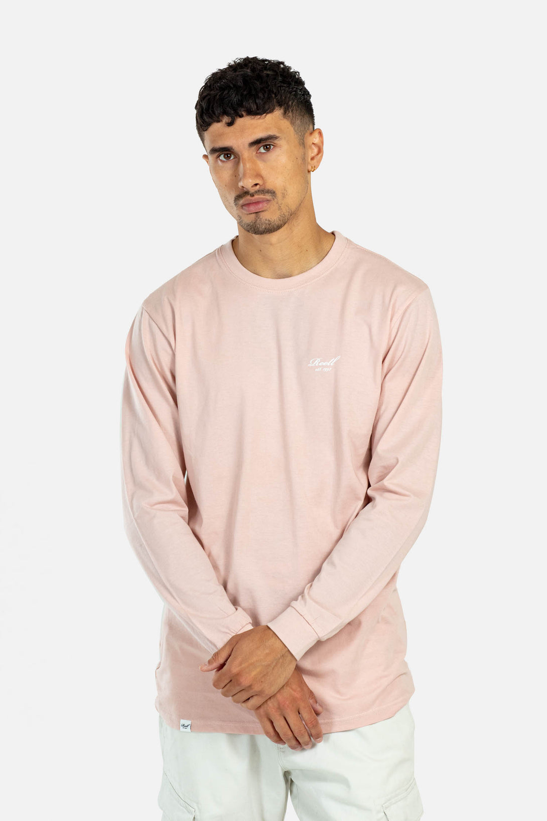 Regular Logo Long Sleeve - Smoked Pink - Reell Pakistan
