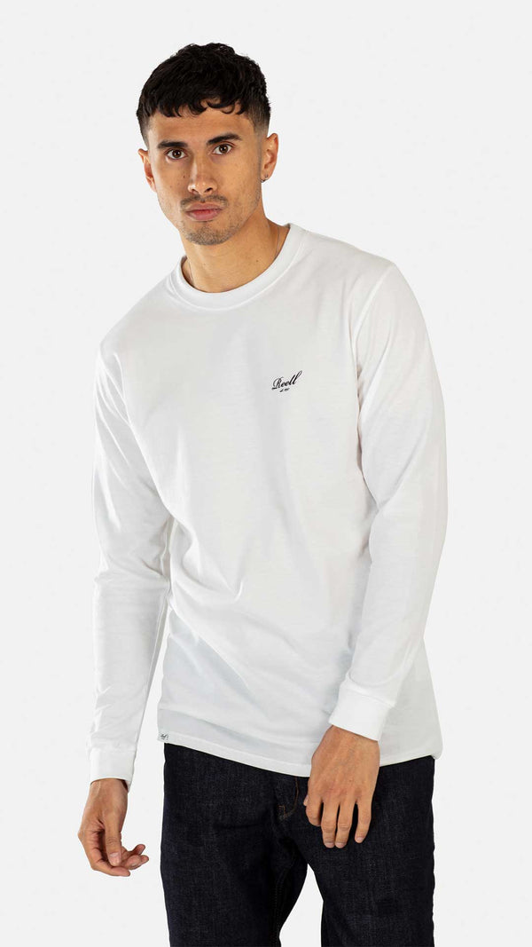 Regular Logo Long Sleeve - Snow White - Reell Pakistan