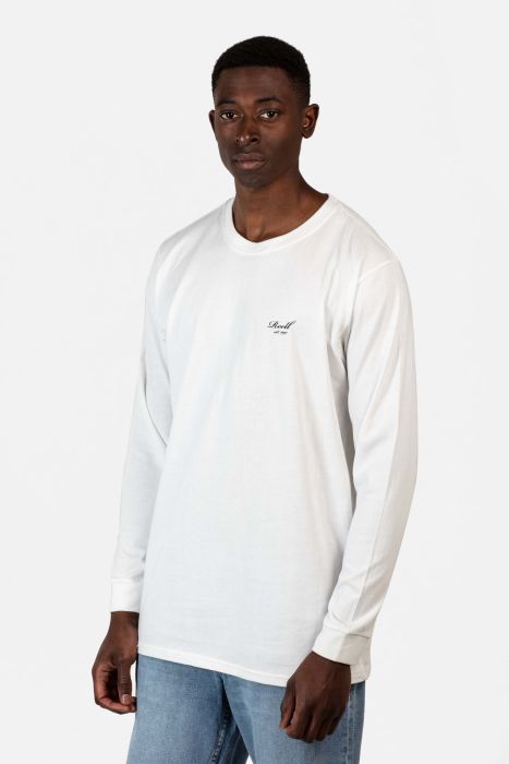 Staple Logo Long Sleeve - Snow White - Reell Pakistan