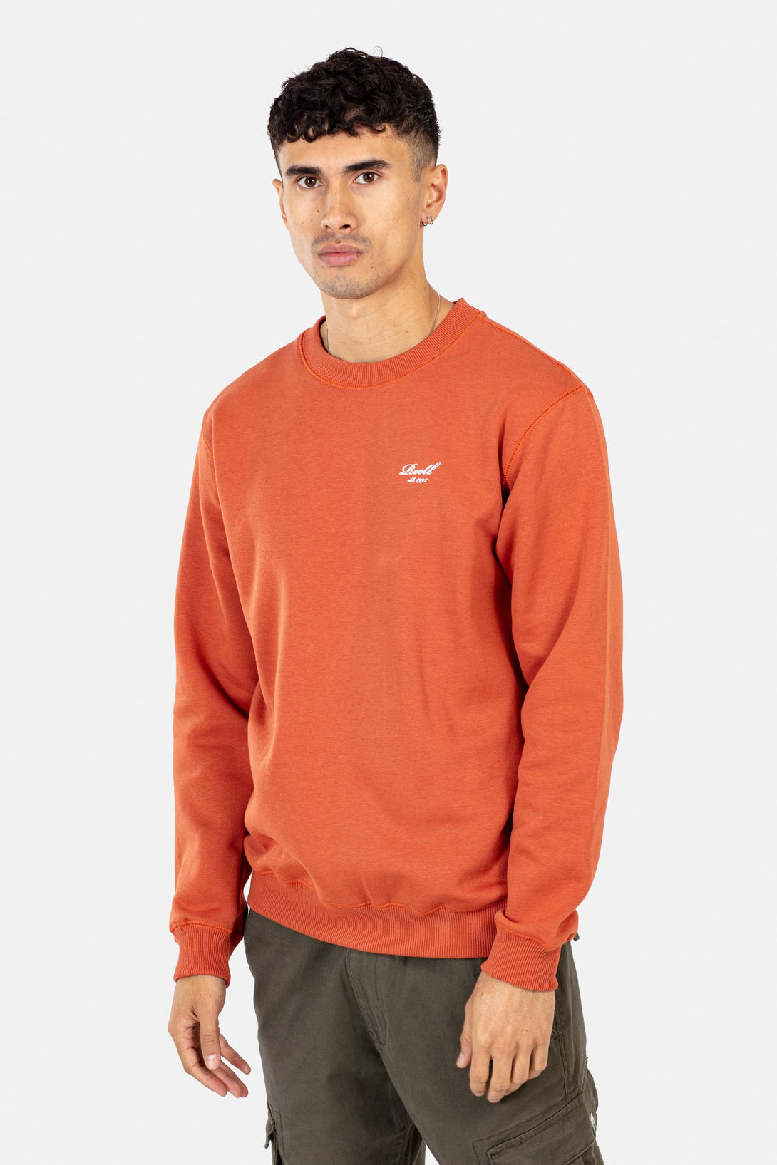 Regular Logo Crewneck - Orange - Reell Pakistan