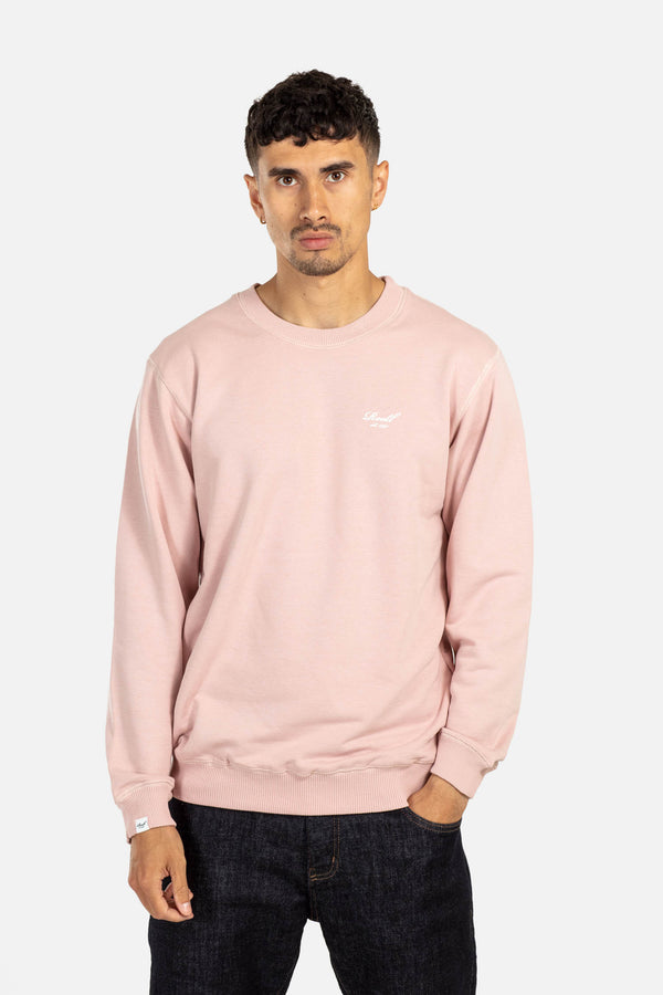 Terry Logo Crewneck - Smoked Pink - Reell Pakistan