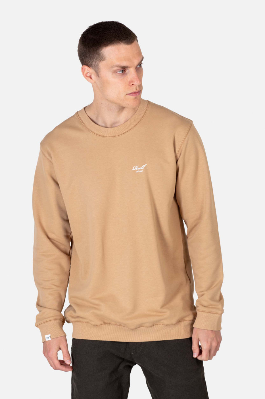 Staple Terry Crewneck - Tan Brown - Reell Pakistan