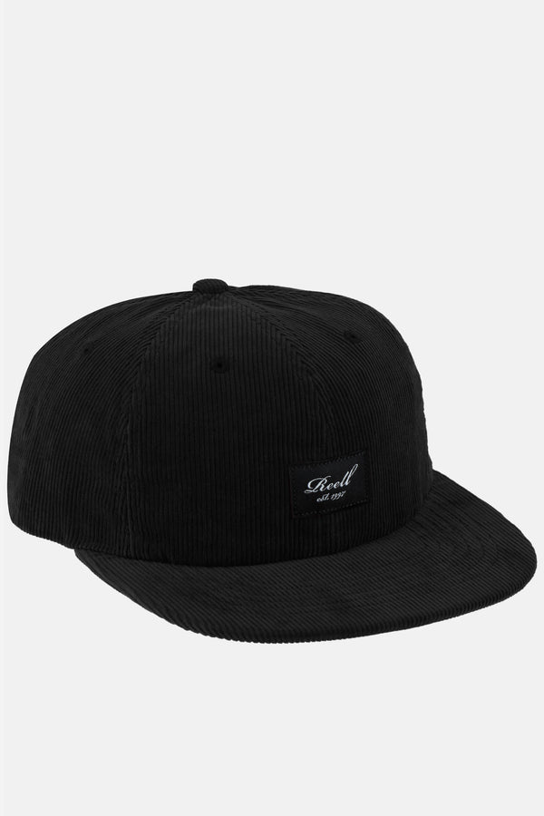 Flat 6-Panel Cap - Black Cord - Reell Pakistan