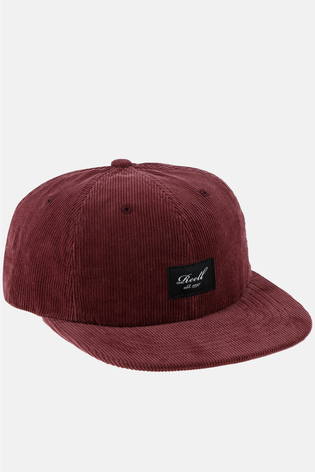 Flat 6-Panel Cap - Wine Red Cord - Reell Pakistan